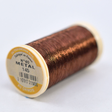 Linha Au Chinois Fils A Coudre 100% Poliamida Marrom Metal (145) 40 Denier= 0,35mm