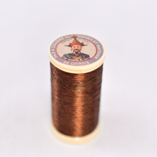 Linha Fil Au Chinois A Coudre Marrom Metal (145) 40 Denier= 0,35mm