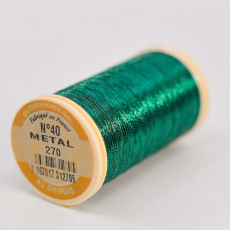 Linha Au Chinois Fils A Coudre 100% Poliamida Verde Metal (270) 40 Denier= 0,35mm