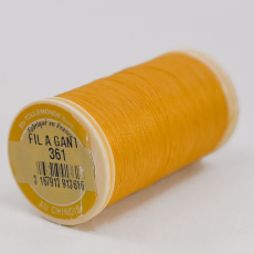 Linha Au Chinois de Algodão Coton Glace Fil A Grant Amarelo (361) 120 Denner= 0,20mm
