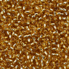 Miçanga Preciosa® Ornela Ouro Médio Transparente (17050) 6/0 aprox. 4,1mm
