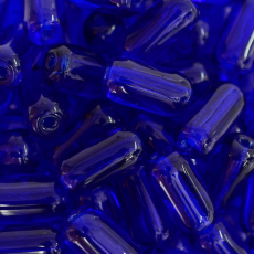 Conta de Vidro Artesanal Preciosa® Ornela Firma Safira Transparente (30050) 24X13mm