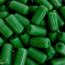 Conta de Vidro Artesanal Preciosa® Ornela Firma Verde Fosco (53250) 24x13mm