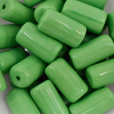 Conta de Vidro Artesanal Preciosa® Ornela Firma Verde Fosco (53220) 24x13mm