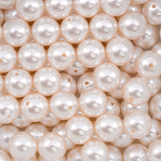 Pérola de Vidro Collection Premium Branco 6mm