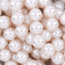 Pérola de Vidro Collection Premium Branco 8mm