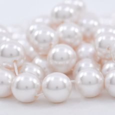 Pérola de Vidro Collection Premium Branco 10mm