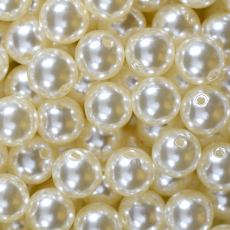 Pérola de Plástico ABS Supreme Creme 12mm