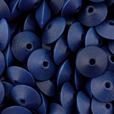 Conta de Madeira Preciosa® Ornela Disco Azul 4x8mm