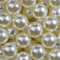 Pérola de Plástico ABS Supreme Creme 18mm
