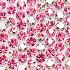 Strass Engrampado Prateado para costura Preciosa® Cristal SS24 = 5,2mm