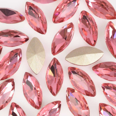 Strass Navete Supreme art.8004 base cônica Rose 10x5mm