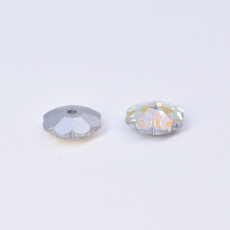 Flor para costura Preciosa® art. 438 52 301 Cristal Aurora Boreal 8mm