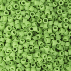 Miçanga Delica Miyuki Pea Green Fosca Mate (DB754) 11/0 = 1,6mm