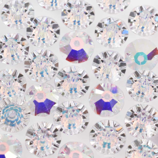 Balão Pião Swarovski® art. 5305 Cristal Aurora Boreal 6mm
