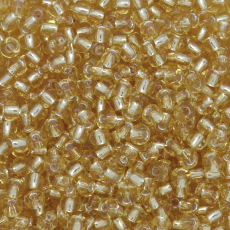 Miçanga Preciosa® Ornela Ouro Novo Transparente (17020) 6/0 aprox. 4,1mm