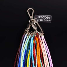 Chaveiro de Miçangas 9/0 Preciosa® Ornela