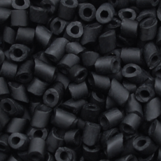 Canutilho Cut Pipes Preciosa® Ornela Preto Fosco Matte (23980) 3mm