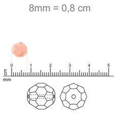 Cristal Preciosa® Ornela Verde Transparente Aurora Boreal (50730) 8mm