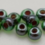 Micanga Preciosa Ornela Bordo e Verde Lined Colorido 51128 90 aprox. 2,6mm