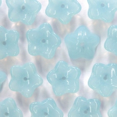 Conta de Vidro Preciosa® Ornela Flor Água Leitoso (61000) 10mm