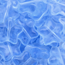 Conta de Vidro Preciosa® Ornela Estrela Light Safira Transparente (30010) 12mm