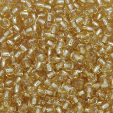 Miçanga Preciosa® Ornela Ouro Novo Transparente (17020) 5/0 aprox. 4,6mm