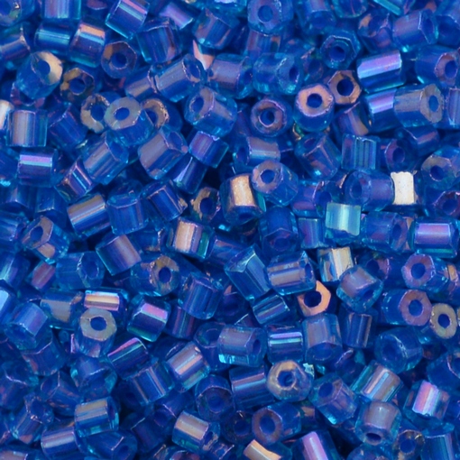 Vidrilho Preciosa Ornela Azul e Roxo Lined Colorido Aurora Boreal 64153 2x902,6mm
