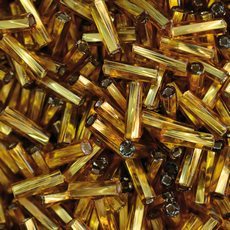 Canutilho Preciosa® Ornela Ouro Médio Torcido Transparente (17050) 3 polegada=7mm