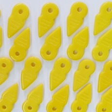 Conta de Vidro Preciosa® Ornela Seta Amarelo (83010) 18x7mm