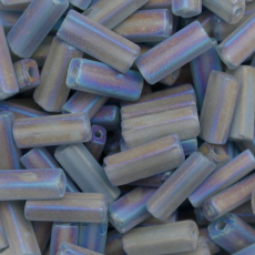 Canutilho Chiclete Preciosa® Ornela Cinza Aurora Boreal (41010) 10x3,5mm