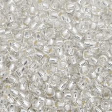 Miçanga Preciosa® Ornela Prata Transparente (78102) 5/0 aprox. 4,6mm