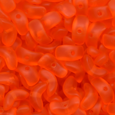 Conta de Vidro Preciosa® Ornela Meia Lua Laranja (90040) 8mm