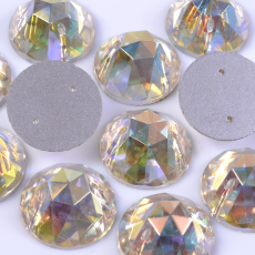 Chaton Cabochon para costura Liglass art. 613 Cristal Aurora Boreal 20mm