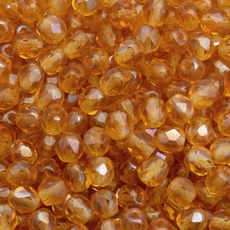 Cristal Preciosa® Ornela Topaz Transparente Metálico (10040) 5mm