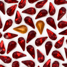 Strass Gota Swarovski® art. 4300/2 base cônica Siam 8x4,8mm