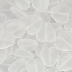 Conta de Vidro Preciosa® Ornela Coração Cristal Transparente Mate (00030) 12x11mm