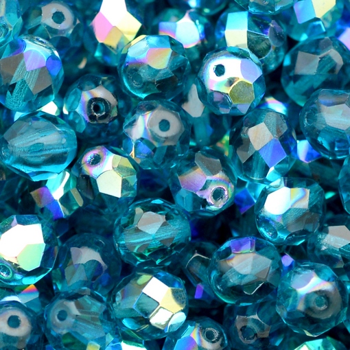 Cristal Preciosa Ornela Azul Brunei Transparente Aurora Boreal 60150 10mm