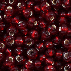 Miçanga Preciosa® Ornela Vermelho Transparente (97120) 6/0 aprox. 4,1mm