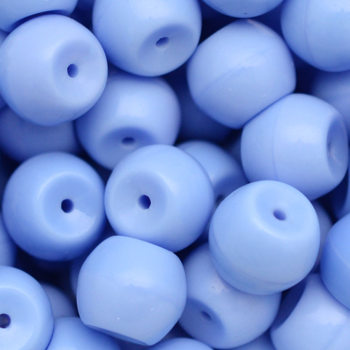 Conta de Vidro Preciosa Ornela Barril Azul 33020 10mm
