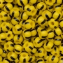 Micanga Preciosa Ornela Amarelo 4 Tiras Preto Rajado Fosco 3500 50 aprox. 4,6mm
