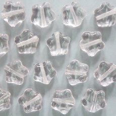 Conta de Vidro Preciosa® Ornela Estrela Rosa Transparente (70100) 8mm