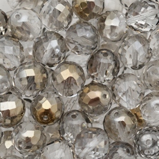 Cristal Preciosa® Ornela Cinza Ouro Velho Transparente Metálico (0261) 10mm