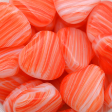 Conta de Vidro Preciosa® Ornela Pêra Achatada Laranja (96000) 16x14mm