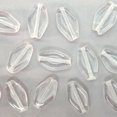 Conta de Vidro Preciosa® Ornela Beetle Cristal Transparente (00030) 12x7mm