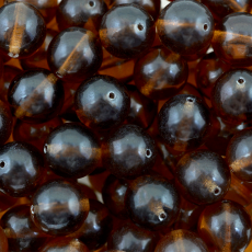 Conta de Porcelana Preciosa® Ornela Marrom Transparente (10230) 8mm