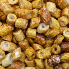 Canutilho Cut Pipes Preciosa® Ornela Bege Mesclado (66209) 4,5mm