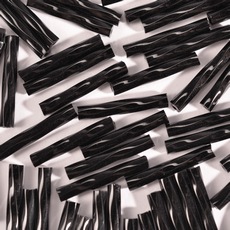 Canutilho Preciosa® Ornela Preto Torcido Fosco (23980) 5 polegada=11mm