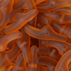 Conta de Vidro Preciosa® Ornela Cascalho Topaz Transparente T Mat (10090) 21x7mm