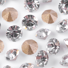 Strass Oktant® Standard art. 123 base cônica Cristal SS 3,5 = 1,4mm
